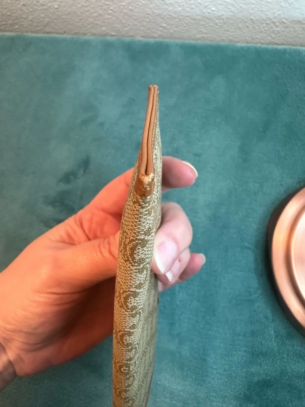 Vintage Celine Glasses Case Macadam Monogram Brown Slim Sunglasses Holder - Picture 8 of 10